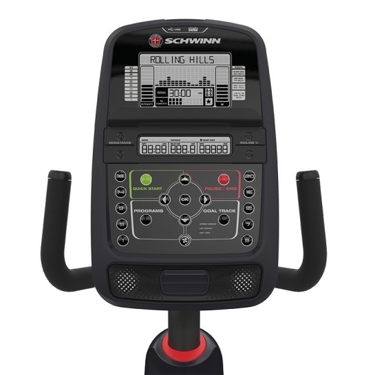 Vélo d'appartement semi-allongé haut de gamme Schwinn 230i