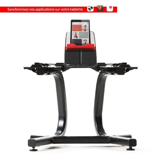 Pack Paire d'haltères réglables 1090i avec support stand SelectTech Bowflex 1090i