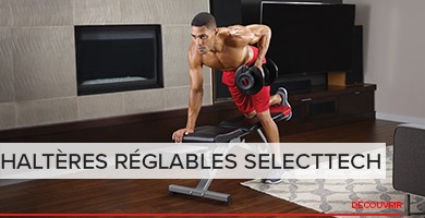 Haltères réglables Bowflex SelectTech